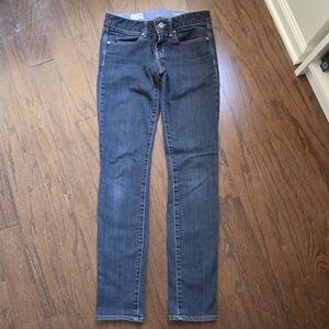 Women's Skinny Jeans in Dark Blue Stretch Denim